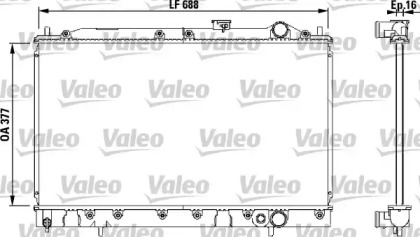 Теплообменник (VALEO: 732540)