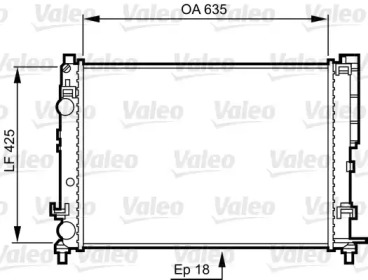 Теплообменник (VALEO: 732544)