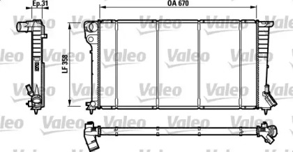 Теплообменник (VALEO: 732577)