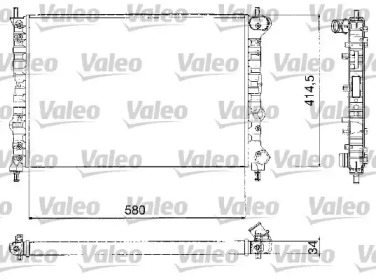 Теплообменник (VALEO: 732580)