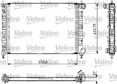 Теплообменник (VALEO: 732582)