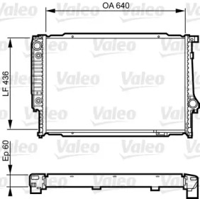 Теплообменник (VALEO: 732596)