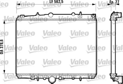 Теплообменник (VALEO: 732598)