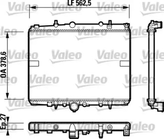 Теплообменник (VALEO: 732599)