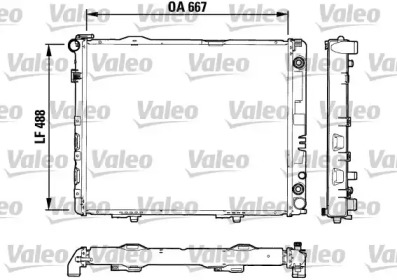 Теплообменник (VALEO: 732605)