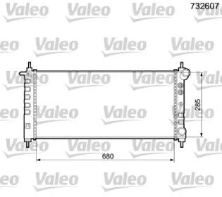 Теплообменник (VALEO: 732607)