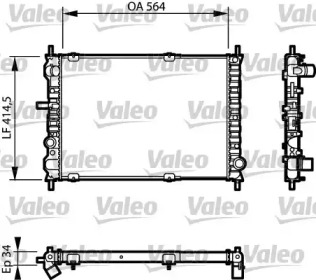 Теплообменник (VALEO: 732623)