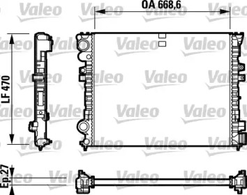 Теплообменник (VALEO: 732692)