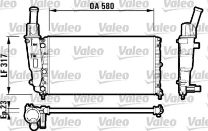 Теплообменник (VALEO: 732705)