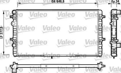 Теплообменник (VALEO: 732709)