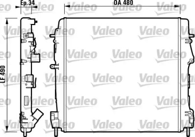 Теплообменник (VALEO: 732717)