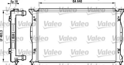 Теплообменник (VALEO: 732738)