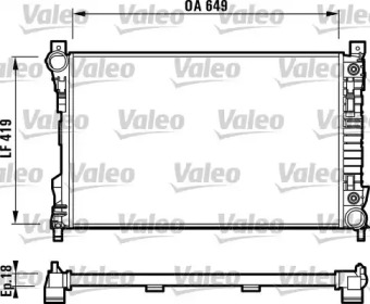 Теплообменник (VALEO: 732740)