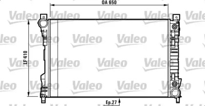 Теплообменник (VALEO: 732741)