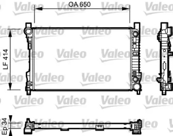 Теплообменник (VALEO: 732743)