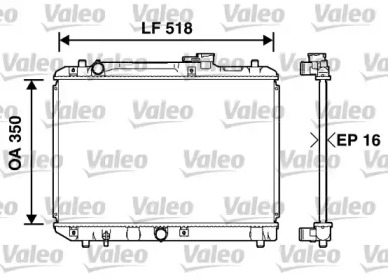 Теплообменник (VALEO: 732750)