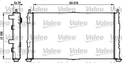 Теплообменник (VALEO: 732755)