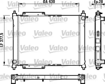 Теплообменник (VALEO: 732758)