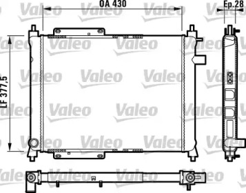 Теплообменник (VALEO: 732759)