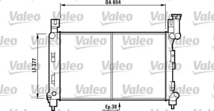 Теплообменник (VALEO: 732780)