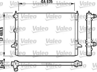 Теплообменник (VALEO: 732786)