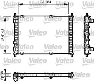 Теплообменник (VALEO: 732787)