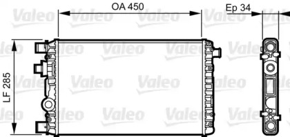 Теплообменник (VALEO: 732789)