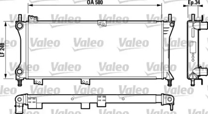 Теплообменник (VALEO: 732792)