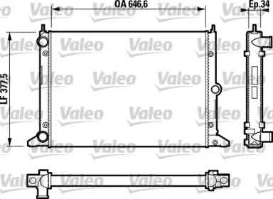 Теплообменник (VALEO: 732797)