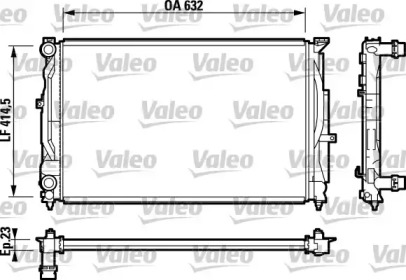 Теплообменник (VALEO: 732811)