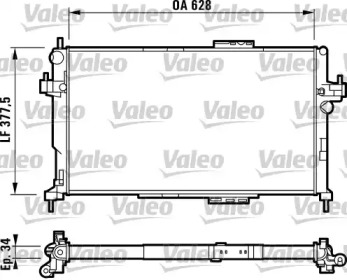 Теплообменник (VALEO: 732824)