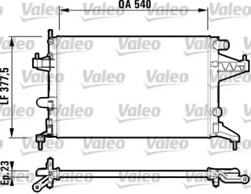 Теплообменник (VALEO: 732826)