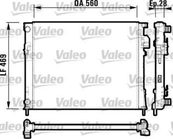 Теплообменник (VALEO: 732846)