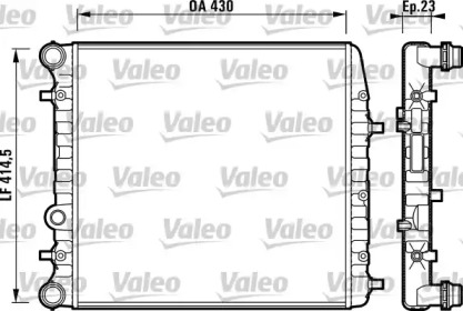 Теплообменник (VALEO: 732863)