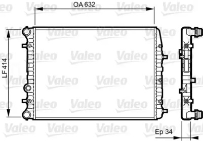 Теплообменник (VALEO: 732864)