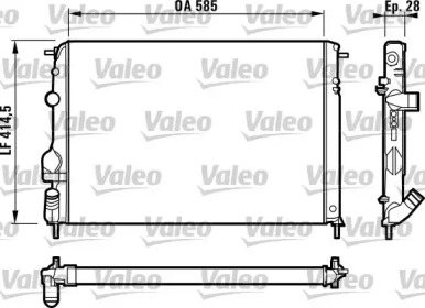 Теплообменник (VALEO: 732866)