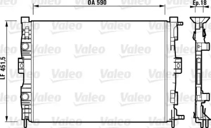 Теплообменник (VALEO: 732873)