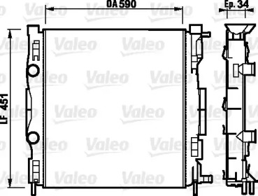 Теплообменник (VALEO: 732874)