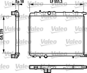 Теплообменник (VALEO: 732887)