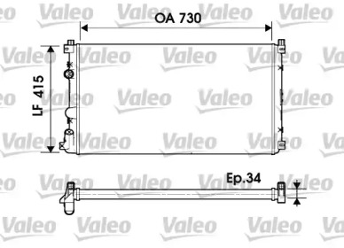 Теплообменник (VALEO: 732918)