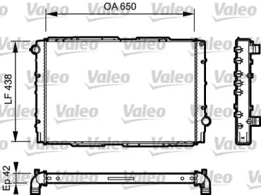 Теплообменник (VALEO: 732939)