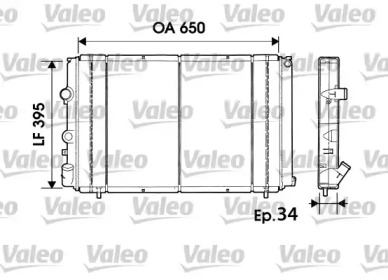 Теплообменник (VALEO: 732940)