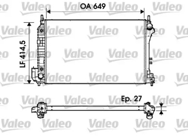 Теплообменник (VALEO: 732947)