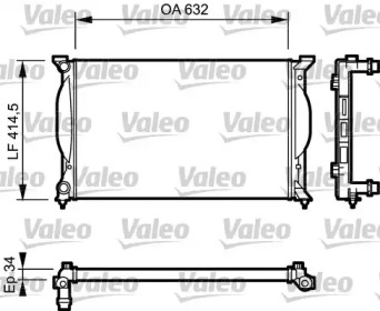 Теплообменник (VALEO: 732963)