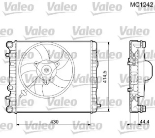 Теплообменник (VALEO: 733062)