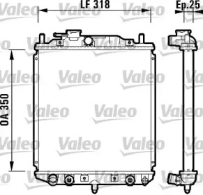 Теплообменник (VALEO: 734101)