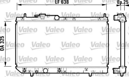 Теплообменник (VALEO: 734102)