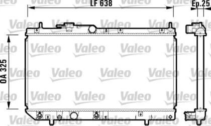 Теплообменник (VALEO: 734103)