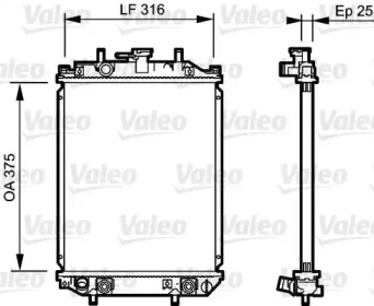 Теплообменник (VALEO: 734106)