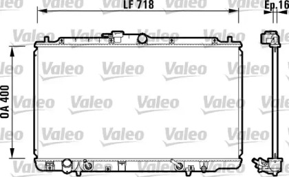 Теплообменник (VALEO: 734113)